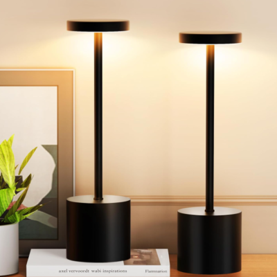 Rechargeable Cordless Table Lamp, Touch Control, Stepless Dimming, Three Lighting Modes, Waterproof Portable Light