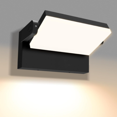 Outdoor Wall Light, Adjustable Lighting, Multiple Color Temperatures, Rotatable Exterior Fixture